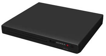 Проигрыватель DVD SUPRA DVS-203X черный ПДУ