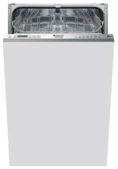 Посудомоечная машина HOTPOINT-ARISTON / Узкая,  82x44.5x55 см, 10 комплектов,  7 программ, расход 10л, цифровой дисплей, половинная загрузка, нержавеющая сталь