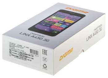 Смартфон Digma A450 3G LINX 4Gb черный моноблок 3G 2Sim 4.5" 540x960 Android 6.0 2Mpix WiFi BT GPS GSM900/1800 GSM1900 TouchSc MP3 microSD
