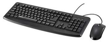 Комплект (клавиатура+мышь) Rapoo Клавиатура + мышь  NX1720 клав:черный мышь:черный USB