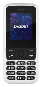 Сотовый телефон Digma Мобильный телефон  A177 2G Linx белый моноблок 2Sim 1.77" 128x160 BT GSM900/1800 max0.032Gb