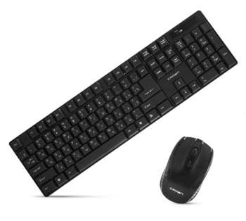 Комплект (клавиатура+мышь) Crown Комплект  беспроводной, клавиатура и мышь CMMK-954W CMMK-954W