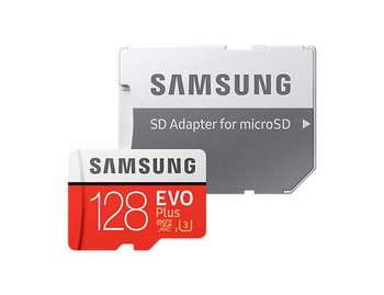 Карта памяти Samsung microSDXC 128Gb Class10 MB-MC128GA/RU EVO PLUS 2 + adapter