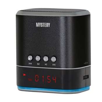 Магнитола MYSTERY Аудио  MSP-127 черный 3Вт/MP3/FM/USB/microSD