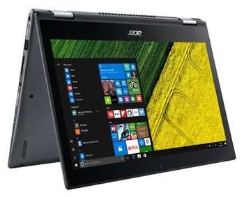 Ноутбук Acer трансформер Spin 5 SP515-51GN-581E Core i5 8250U/8Gb/1Tb/nVidia GeForce GTX 1050 4Gb/15.6"/IPS/Touch/FHD /Windows 10 Home/dk.grey/WiFi/BT/Cam/3220mAh