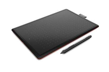Графический планшет Wacom One CTL-472 USB черный/красный