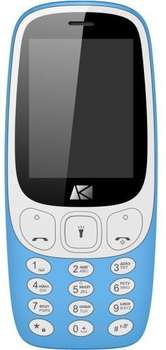 Сотовый телефон ARK U243 синий моноблок 2Sim 2.4" 240x320 0.08Mpix BT GSM900/1800 MP3
