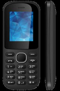 Сотовый телефон VERTEX Телефон сотовый M110 Black, 1.77'' 128x160, up to 32GB flash, 2 Sim, 2G, BT, Micro-USB, 800mAh, 112х46.2х13 M110 Black