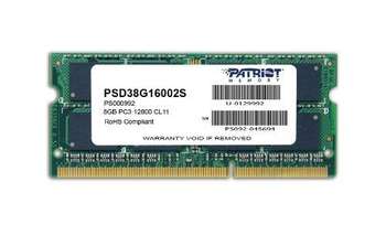Оперативная память 8GB PC12800 DDR3 SO PSD38G16002S