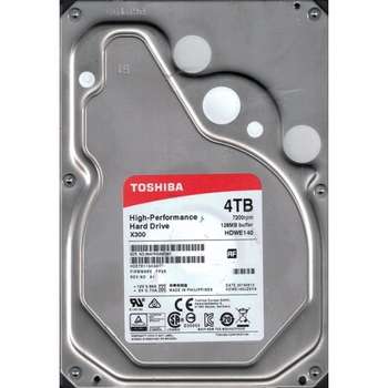 Жесткий диск HDD Toshiba HDWE140UZSVA HDD X300 SATA3 4Tb 3.5" 7200 128Mb