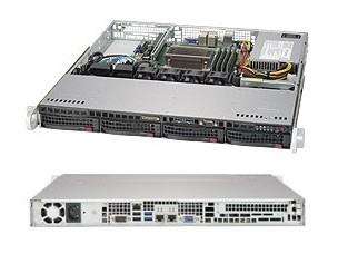 SuperMicro Серверная платформа 1U SATA BLACK SYS-5019S-M SUPERMICRO