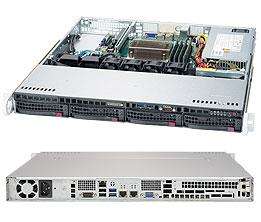 SuperMicro Серверная платформа 1U SATA BLACK SYS-5019S-MT