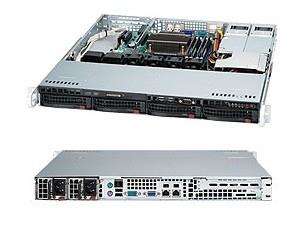 Корпус для сервера SuperMicro 1U 400W BLACK CSE-813MTQ-R400CB