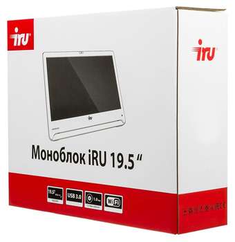 Моноблок iRU Office S1910 19.5" HD+ Cel N3160 /4Gb/500Gb 5.4k/HDG400/CR/Windows 10 Home Single Language 64/GbitEth/WiFi/BT/65W/Cam/черный 1600x900