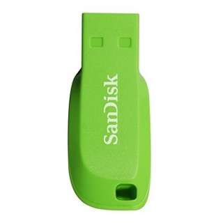 Flash-носитель SanDisk Cruzer Blade 16GB Electric Green SDCZ50C-016G-B35GE