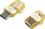 Flash-носитель SanDisk 32Gb Ultra Dual Drive, White-Gold, Retail, 4x6 Insert SDDD3-032G-G46GW