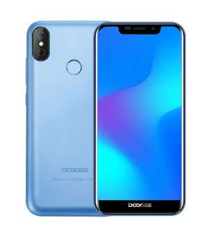 Смартфон Doogee X70 Blue, 5.5'' 19:9 540x1132, 1.3GHz, 4 Core, 2GB RAM, 16GB, up to 128GB flash, 5Mpix+8Mpix/5Mpix, 2 Sim, 2G, 3G, BT, Wi-Fi, GPS, Micro-USB, 4000mAh, Android 8.1, 167g, 144x68.8x11.1 X70_Blue