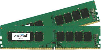 Оперативная память Crucial Память DDR4 2x8Gb 2400MHz  CT2K8G4DFS824A RTL PC4-19200 CL19 DIMM 288-pin 1.2В kit single rank