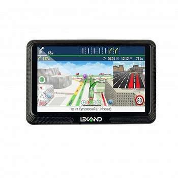 GPS-навигатор LEXAND Навигатор Автомобильный GPS CD5 HD 5" 800x480 4Gb microSDHC FM-Transmitter черный Прогород Россия + 60 стран
