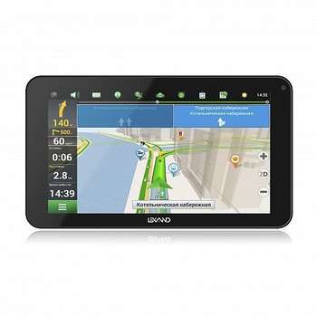 GPS-навигатор LEXAND GPS SB7 HD 7" 1024x600 4Gb microSDHC Bluetooth FM-Transmitter черный Прогород Россия + 60 стран