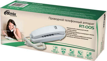 Телефон RITMIX проводной RT-005 белый