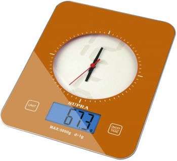 Кухонные весы SUPRA Весы кухонные электронные  BSS-4210 макс.вес:5кг оранжевый