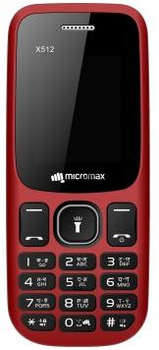 Сотовый телефон X512 красный моноблок 3G 2Sim 1.77" (MICROMAX X512 R)