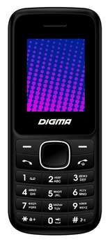 Сотовый телефон Digma A170 2G Linx черный/красный моноблок 1.77" LT1045PM