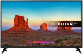 Телевизор LG 49" 49UK6200PLA, черный/Ultra HD/100Hz/DVB-T2/DVB-C/DVB-S2/USB/WiFi/Smart TV