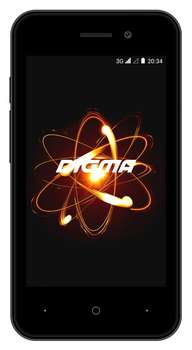 Смартфон Digma Atom 3G Linx 4Gb 512Mb темно-серый моноблок 3G 2Sim 4" 480x800 Android 8.1 2Mpix WiFi GSM900/1800 GSM1900 TouchSc MP3 FM microSD max32Gb