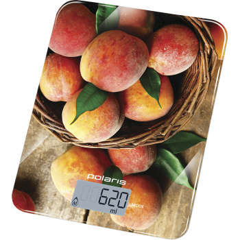 Кухонные весы POLARIS Весы кухонные электронные PKS 1043DG Peaches макс.вес:10кг рисунок