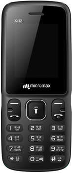 Сотовый телефон MICROMAX X412 32Mb серый/черный моноблок 2Sim 1.77"