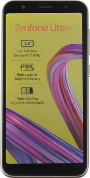 Смартфон ASUS G553KL-4G128RU Zenfone Live L1 32Gb золотистый моноблок 3G 4G 2Sim 5.5" 720x1440 Android 7.0 8Mpix 802.11bgn BT GPS GSM900/1800 GSM1900 TouchSc MP3
