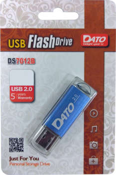Flash-носитель DATO Флеш Диск 8Gb DS7012 DS7012B-08G USB2.0 синий