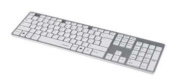 Клавиатура Hama Rossano клавиатура механическая, цвет белый/серебристый USB slim (R1050453)