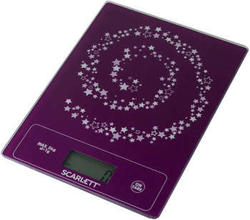Кухонные весы SCARLETT Весы кухонные электронные  SC - KS57P47 макс.вес:5кг рисунок