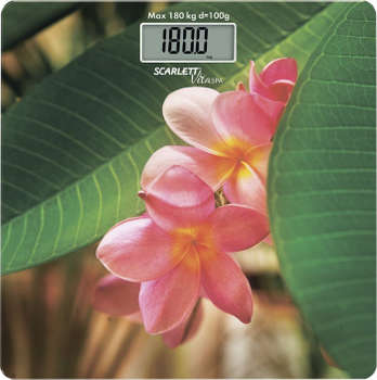 Весы SCARLETT SC-BS33E040 макс.180кг рисунок/SPA цветок