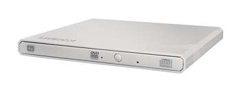 Оптический привод LITE ON DVD RW USB2 8X EXT SLIM RTL WHITE EBAU108-21 LITEON
