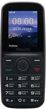Сотовый телефон Philips E109 черный моноблок 1.77" 128x160 GSM900/1800 GSM1900 MP3