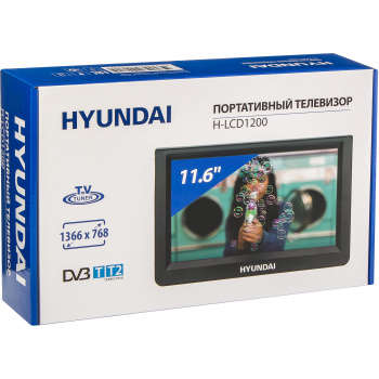 Проигрыватель DVD портативный HYUNDAI H-LCD1200 11.6"/1366x768 SD/MMC черный