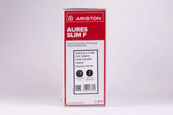 Водонагреватель проточный ARISTON Aures SF 5.5 COM 5.5кВт электрический настенный/серебристый 3520018