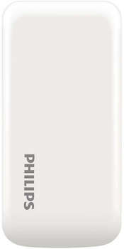 Сотовый телефон Philips E255 Xenium белый раскладной 2Sim 2.4" 240x320 0.3Mpix GSM900/1800 GSM1900 MP3 FM microSD