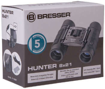 Бинокль Bresser 8-8x 21мм Hunter 8x21 черный