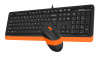 Комплект (клавиатура+мышь) A4TECH F1010 Black-Orange USB