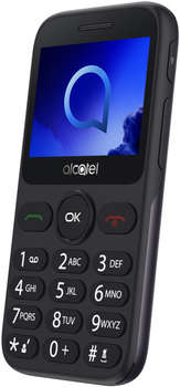 Сотовый телефон ALCATEL 2019G серый моноблок 2.4" 240x320 2Mpix GSM900/1800 GSM1900 max32Gb