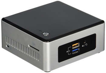 Компьютер, рабочая станция iRU Неттоп NUC 111 Cel N3050 /4Gb/500Gb 5.4k/HDG/CR/Free DOS/GbitEth/WiFi/BT/65W/черный/серебристый