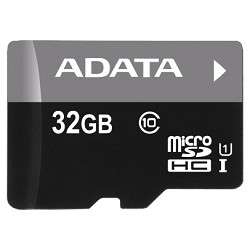 Карта памяти A-DATA Micro SecureDigital 32Gb AUSDH32GUICL10-RA1 {MicroSDHC Class 10 UHS-I, SD adapter}