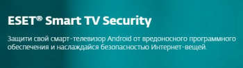 Антивирус ESET ПО NOD32 Smart TV Security 1 device 1 year Card