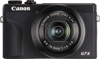Фотокамера Canon PowerShot G7 X MARKIII черный 20.1Mpix Zoom4.2x 3" 4K SDXC/SD/SDHC CMOS IS opt 5minF rotLCD TouLCD VF 4.4fr/s RAW 60fr/s HDMI/WiFi/NB-13L (3637C002)