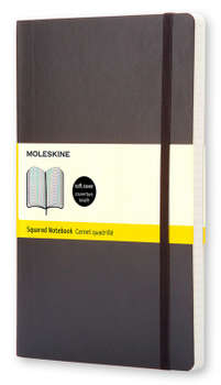 Канцтовар MOLESKINE CLASSIC SOFT QP617 Large 130х210мм 192стр. клетка мягкая обложка черный